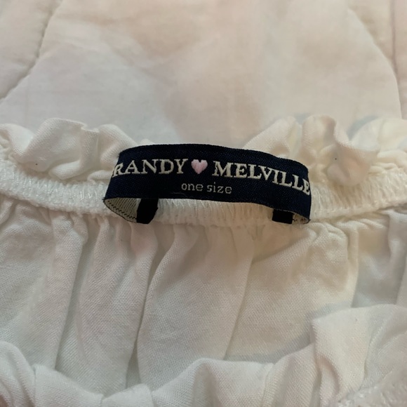 Brandy Melville white maura off the shoulder top - Picture 4 of 5